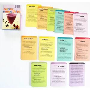 Super Smoothies Deck by M. Barber & S. Whiteford 2002 - 50 Healthy Recipes Cards